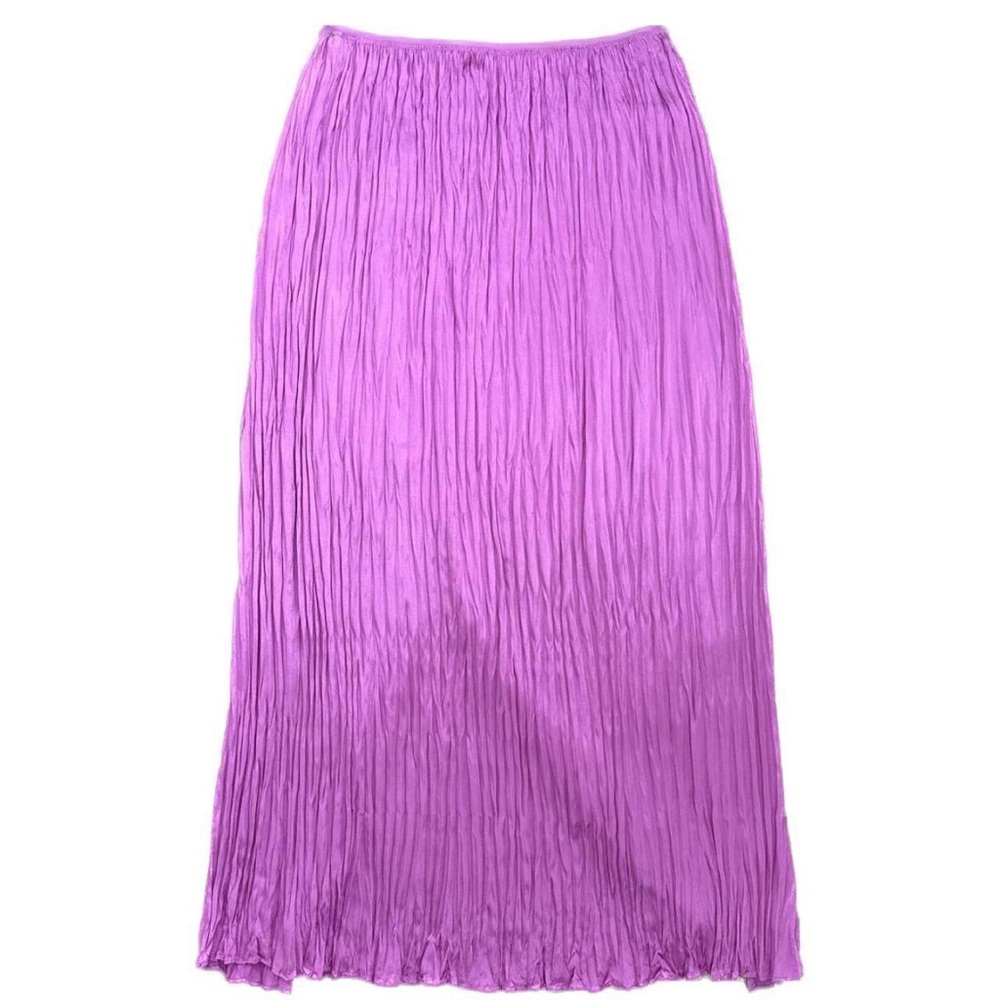 ⭐️VINCE - SATIN PLEATED MAXI SKIRT WITH SLIT IN THE BACK⭐️